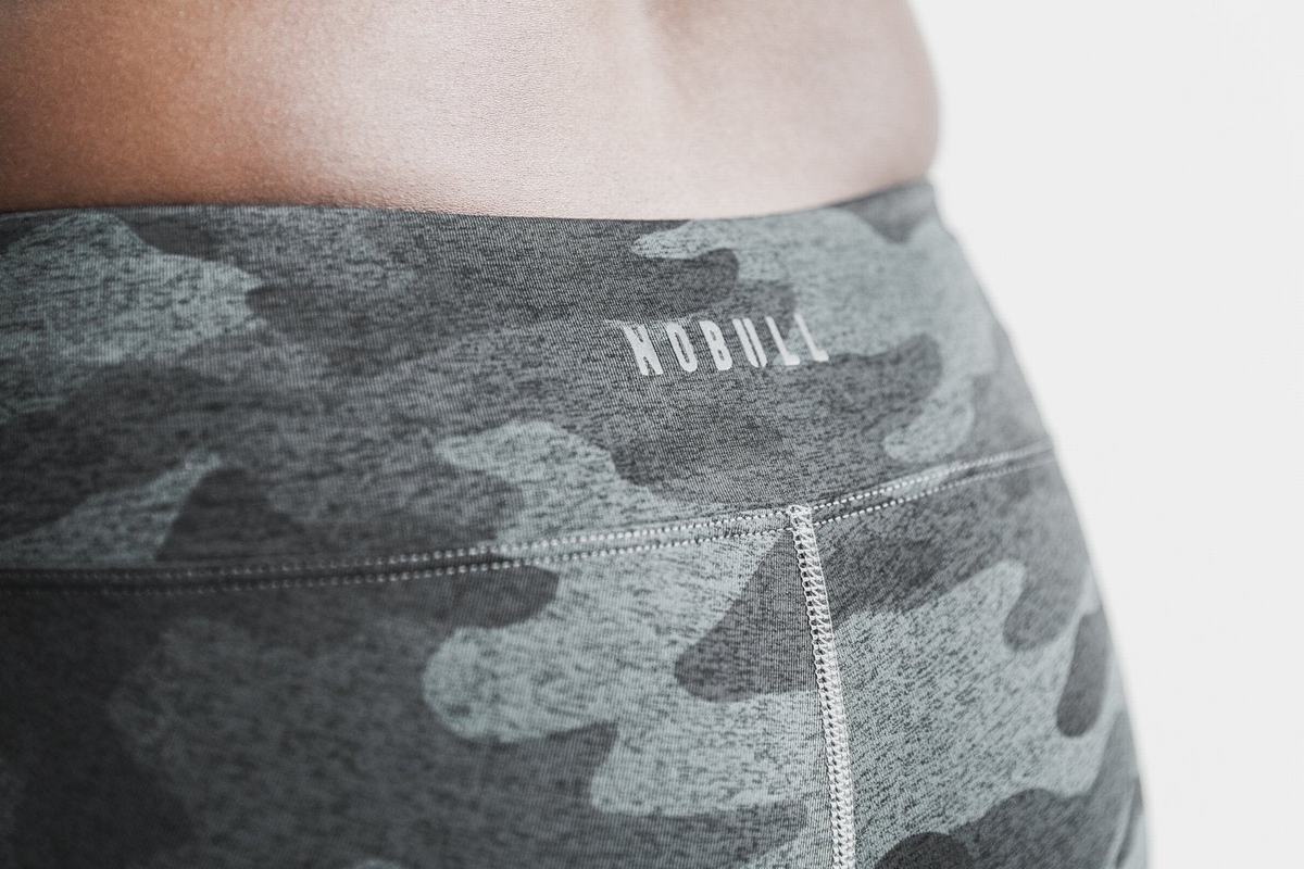 Nobull 2'' Plush Heather Shorts Dam Grå Camo | PQ1059367