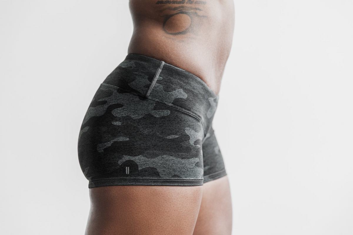 Nobull 2\'\' Plush Heather Shorts Dam Grå Camo | PQ1059367