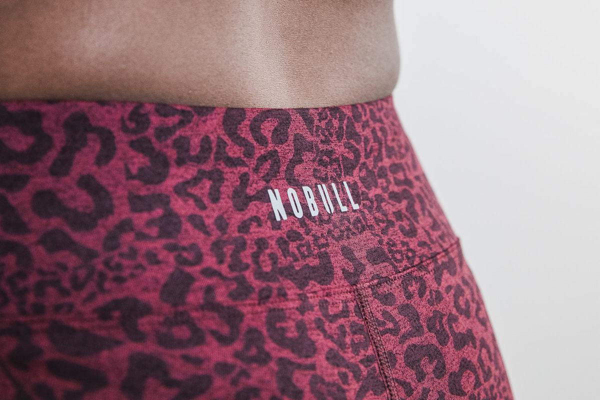 Nobull 2'' Plush Heather Shorts Dam Leopard | OC0546731