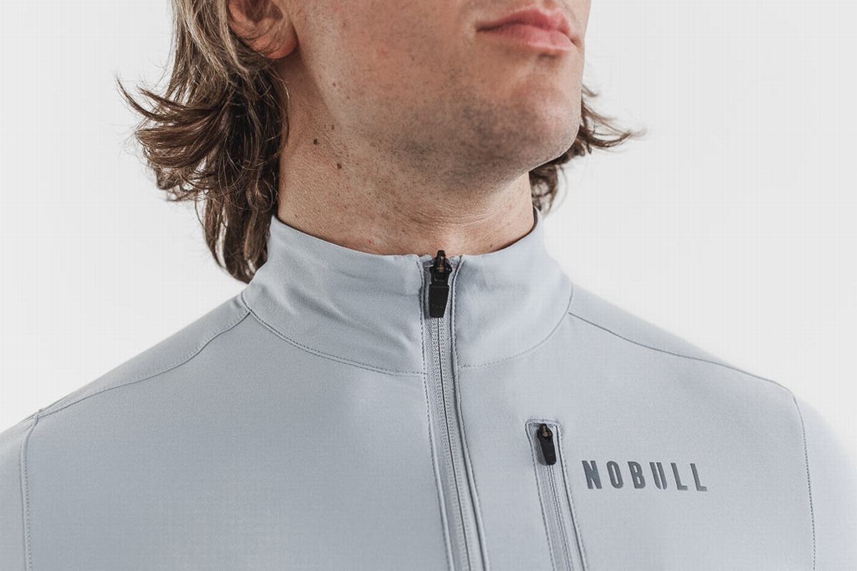 Nobull 4-way Stretch Woven Jacka Herr Grå | FG0837469