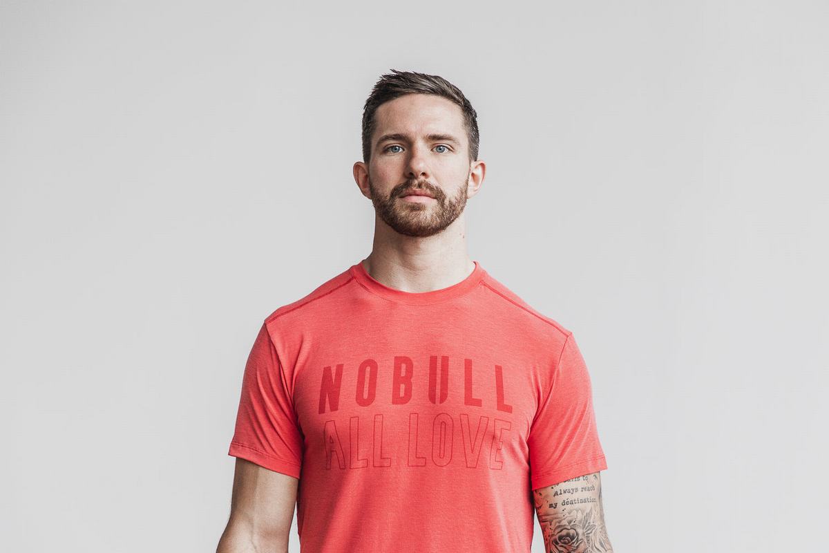 Nobull All Love T-Shirt Herr Röda | EZ2067914