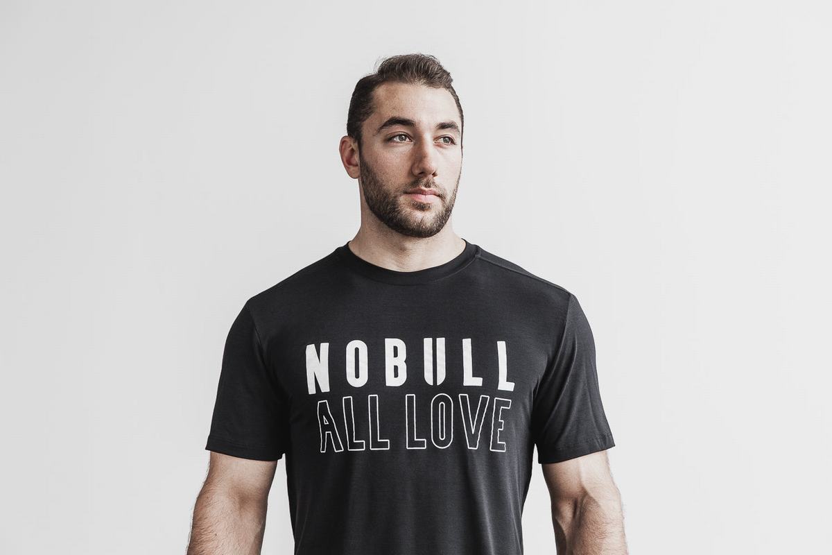 Nobull All Love T-Shirt Herr Svarta | WV6849703