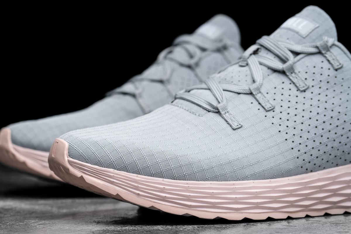 Nobull Arctic Ripstop Runner Löparskor Dam Grå Rosa | ZI6701945