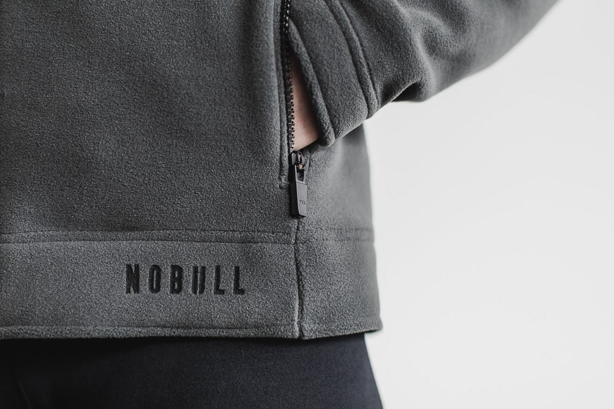 Nobull Arctic Zip-up Jacka Dam Mörkgrå | EY4157829