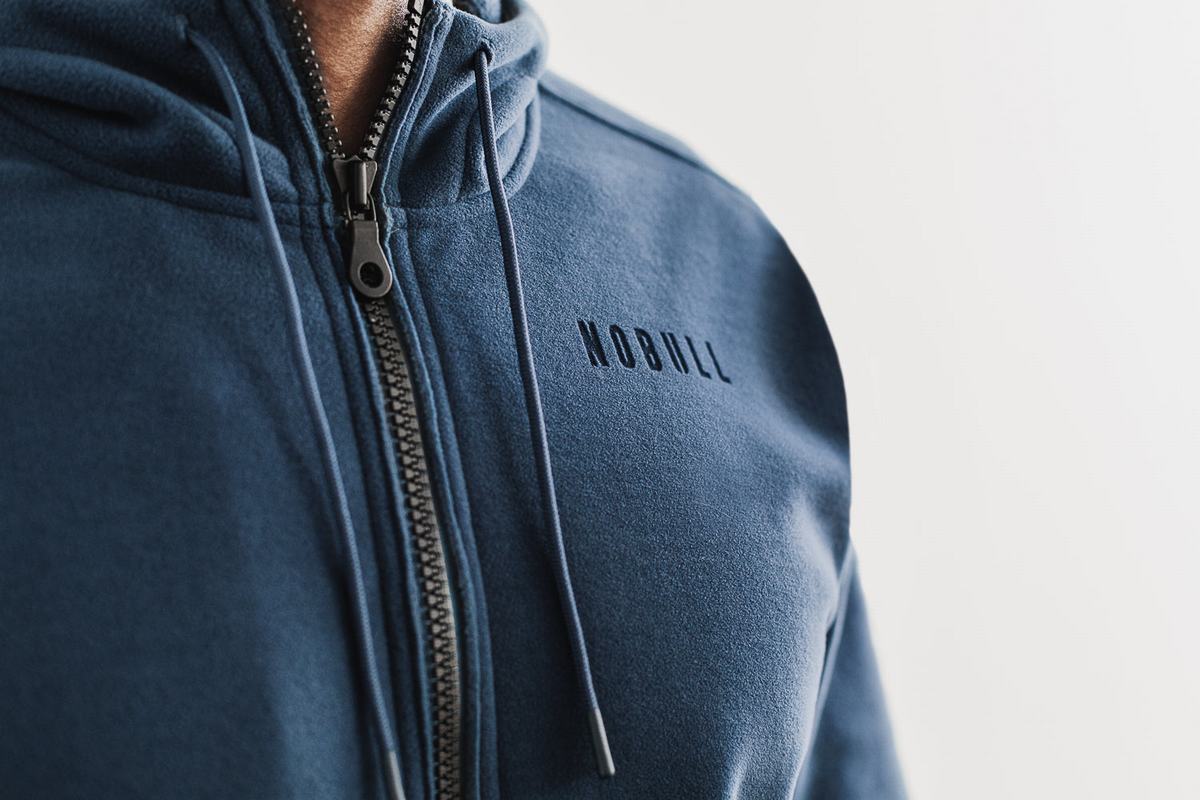 Nobull Arctic Zip-up Jacka Herr Grå Blå | VM3519702