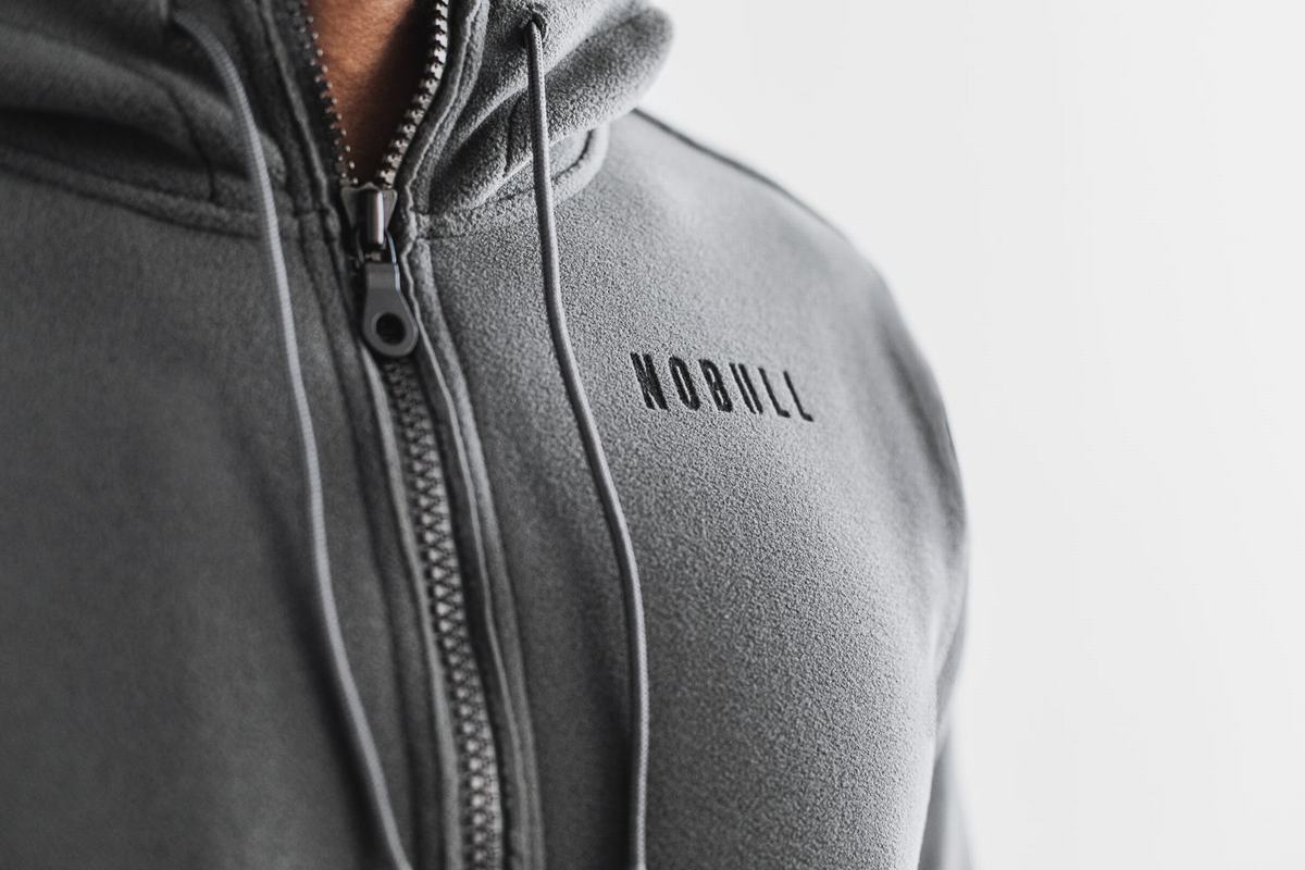 Nobull Arctic Zip-up Jacka Herr Mörkgrå | ZC0418365