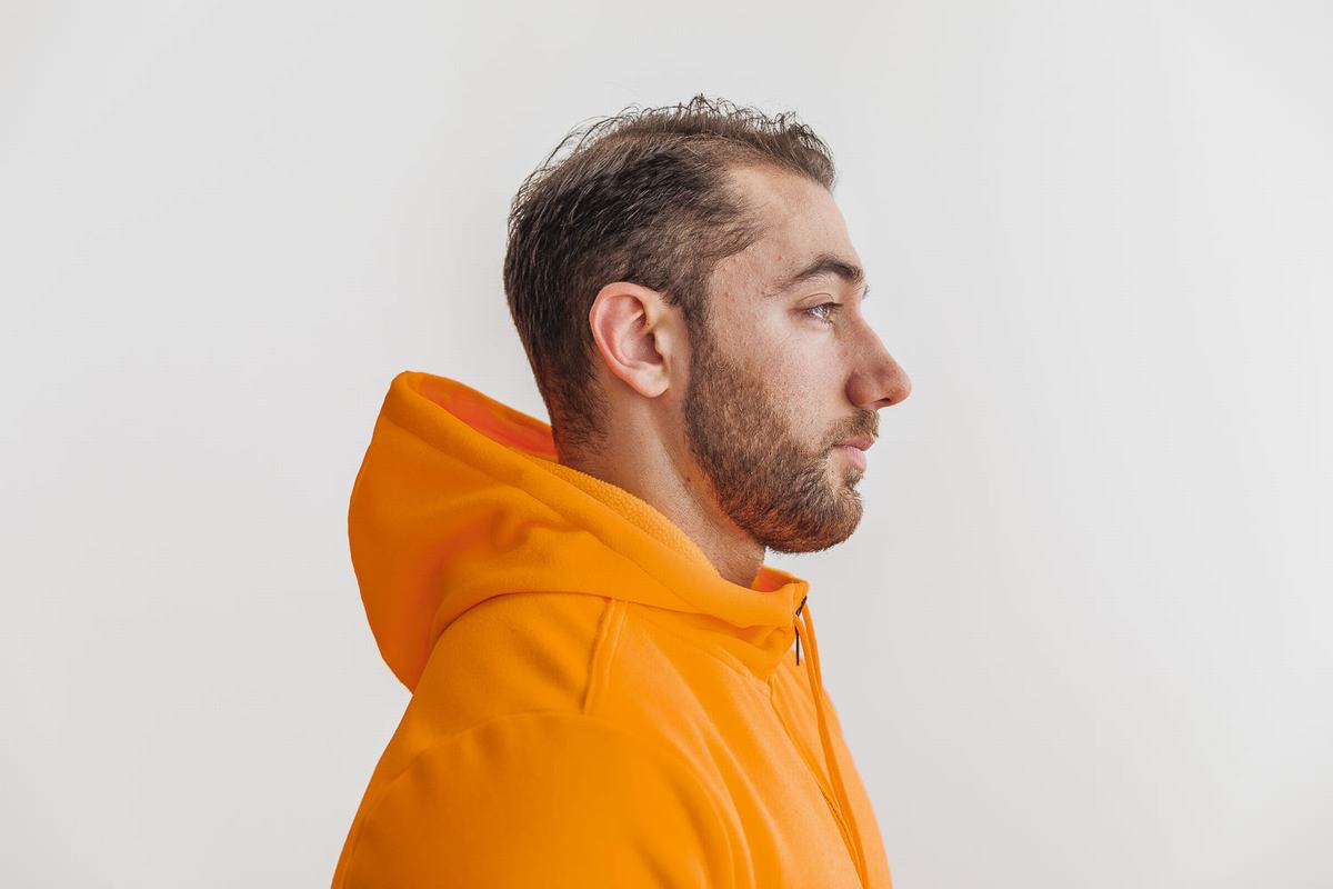 Nobull Arctic Zip-up Neon Jacka Herr Orange | GK6972130