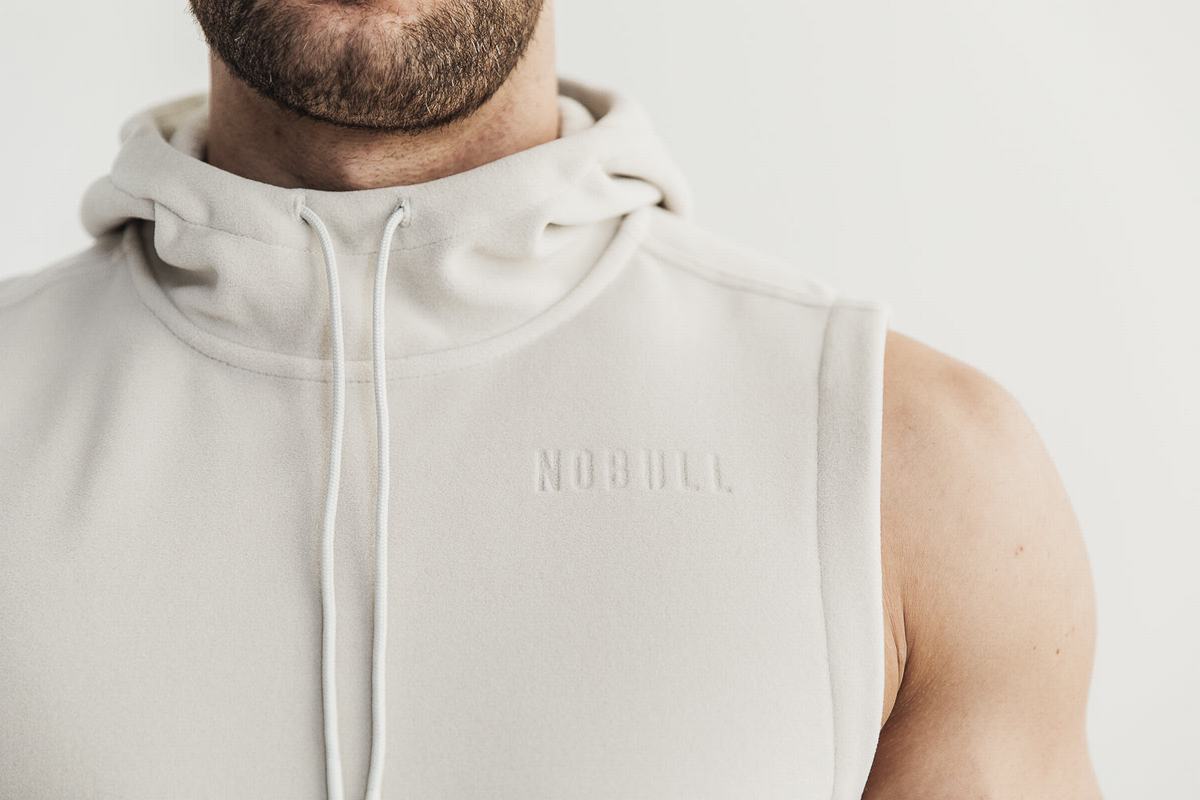 Nobull Arctic Ärmlös Tröja Herr Beige | RV3198457