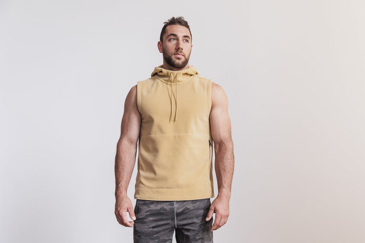 Nobull Arctic Ärmlös Tröja Herr Beige | WE0942138