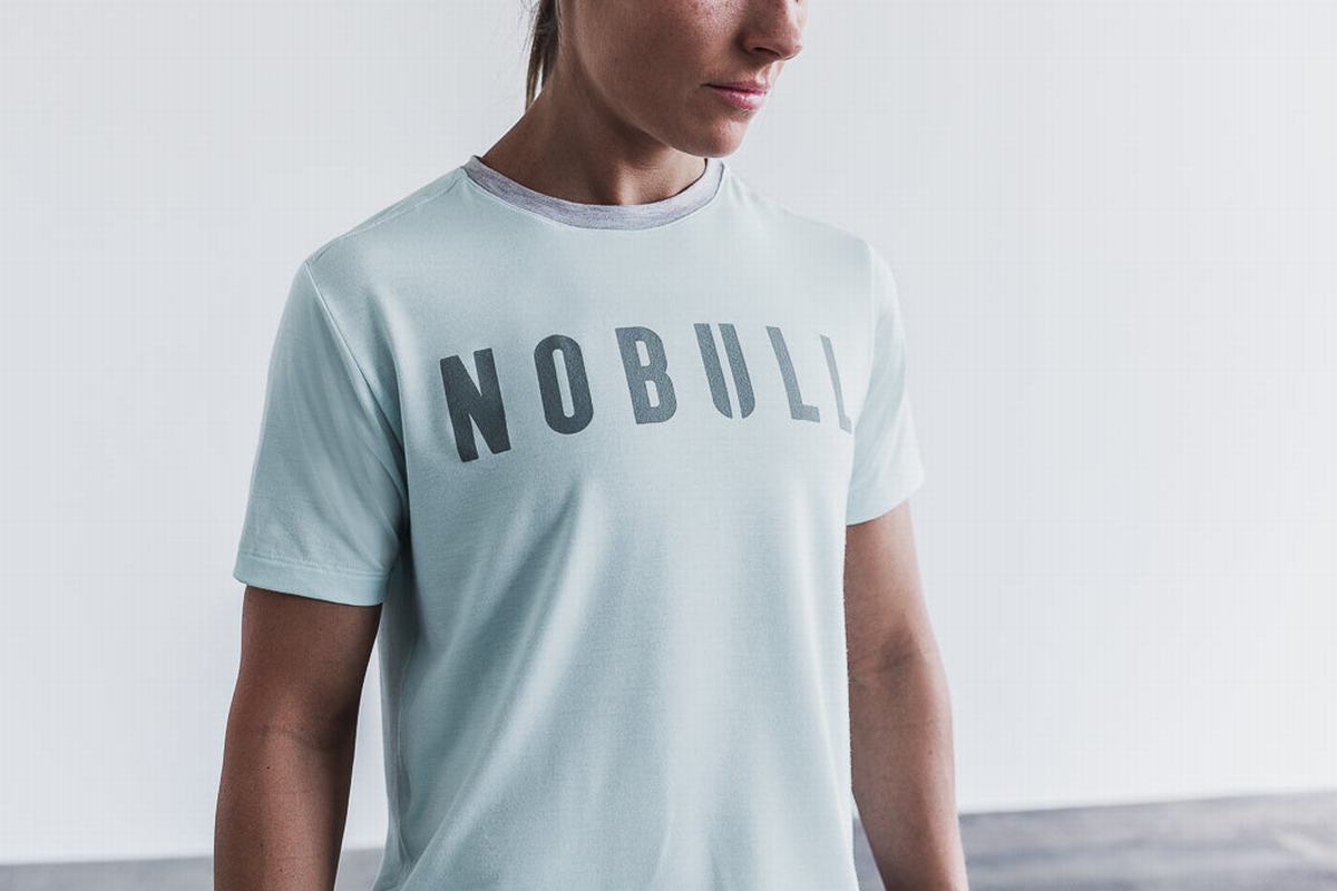 Nobull Boxy T-Shirt Dam Blå | GR9156283