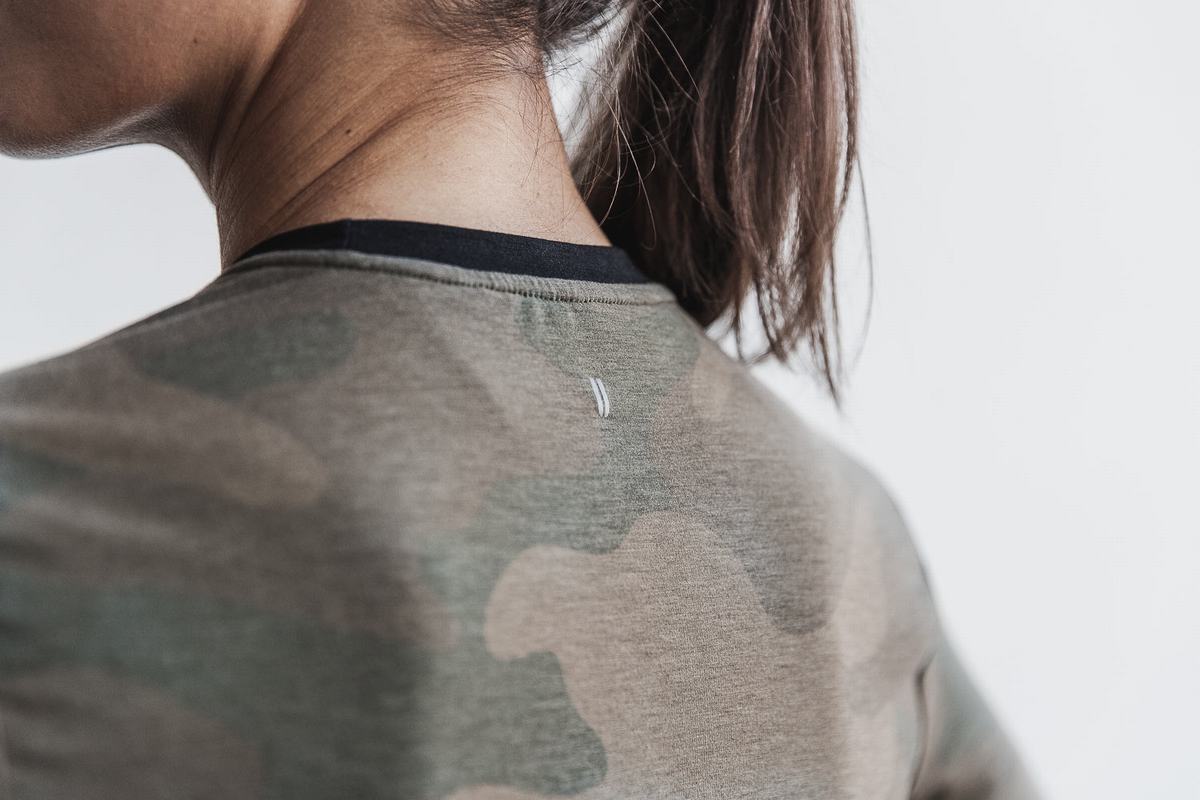 Nobull Boxy T-Shirt Dam Gröna Camo | AS1560873