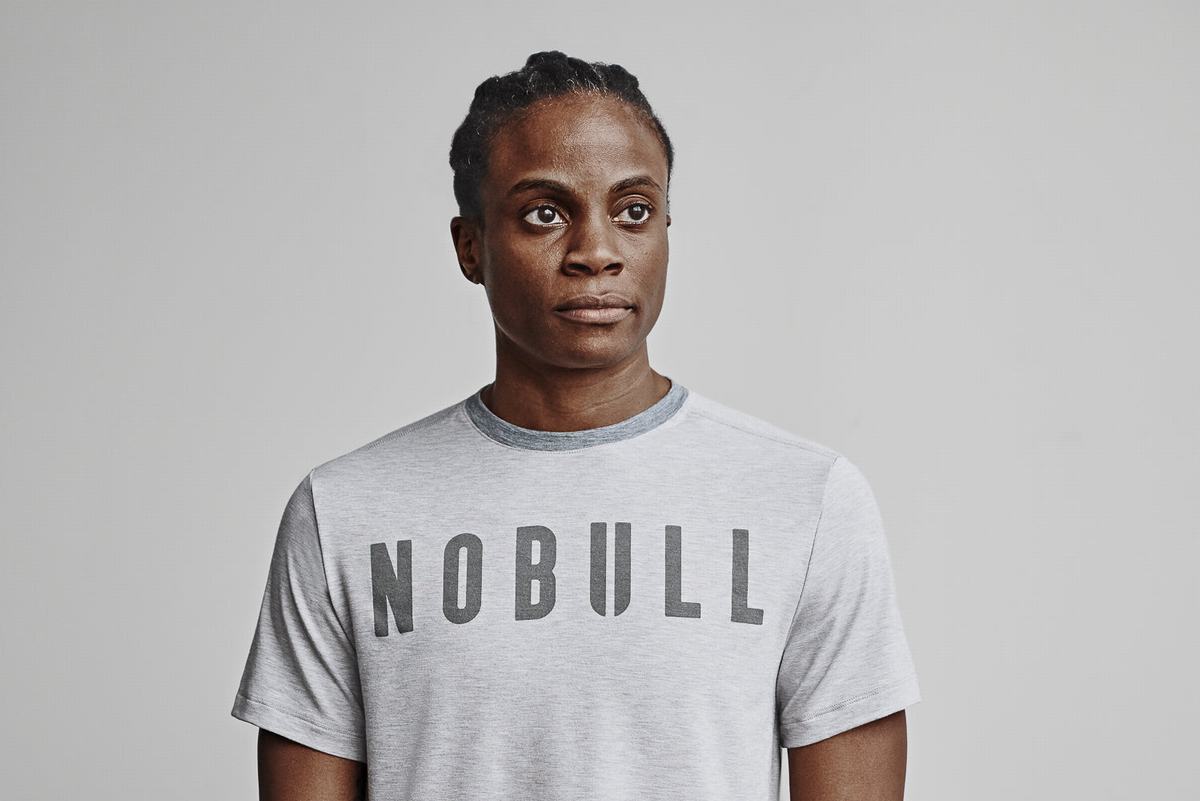 Nobull Boxy T-Shirt Dam Ljusgrå | PA8172639