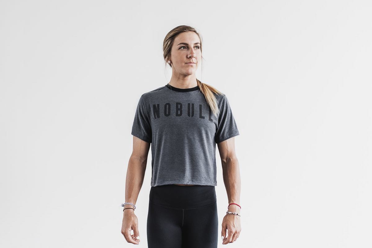 Nobull Boxy T-Shirt Dam Mörkgrå | KP2671580