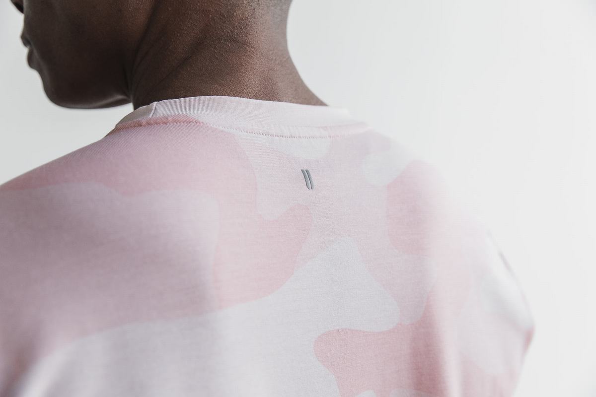 Nobull Boxy T-Shirt Dam Rosa Camo | VX4967350