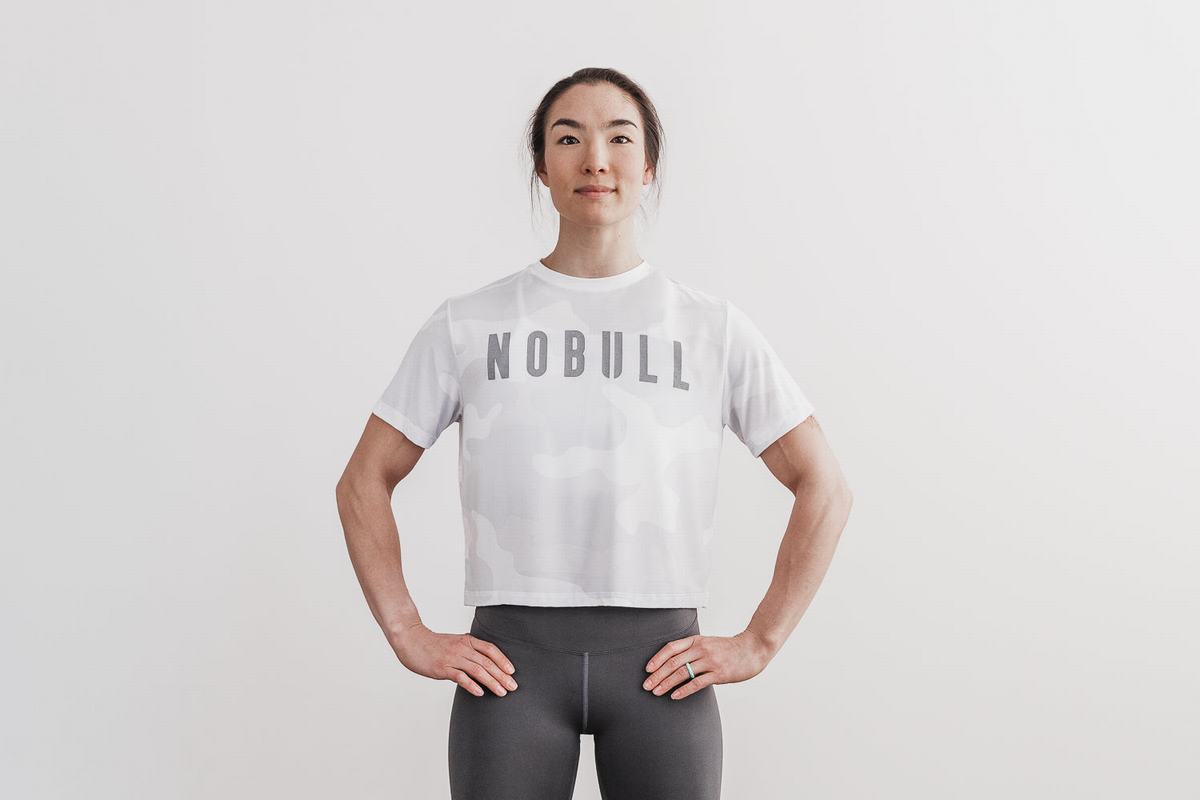 Nobull Boxy T-Shirt Dam Vita Camo | EJ5174932