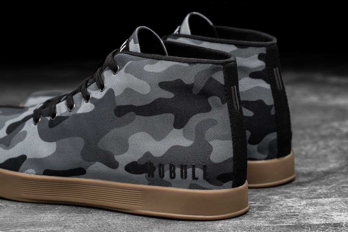 Nobull Canvas Mid Trainer Skor Dam Svarta Camo | IN3857492