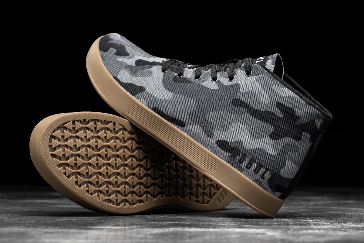 Nobull Canvas Mid Trainer Skor Dam Svarta Camo | IN3857492