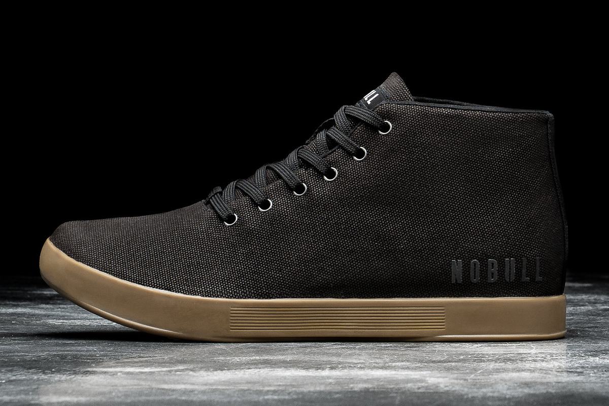 Nobull Canvas Mid Trainer Skor Dam Svarta | MI8540671