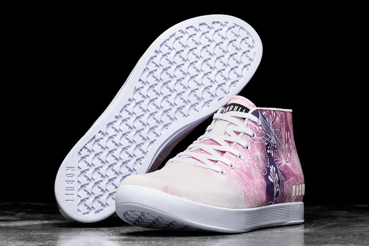 Nobull Canvas Mid Trainer Skor Herr Rosa Vita | VB8640579