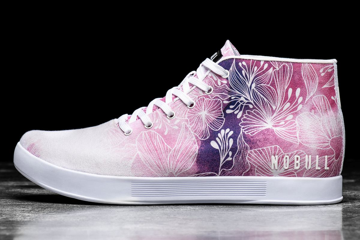 Nobull Canvas Mid Trainer Skor Herr Rosa Vita | VB8640579