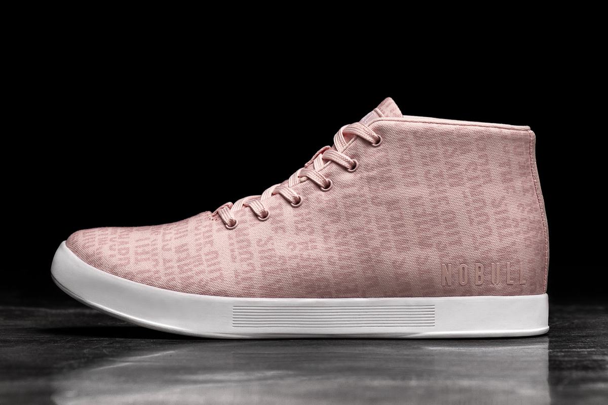 Nobull Canvas Mid Trainer Skor Herr Rosa | ZW0649387