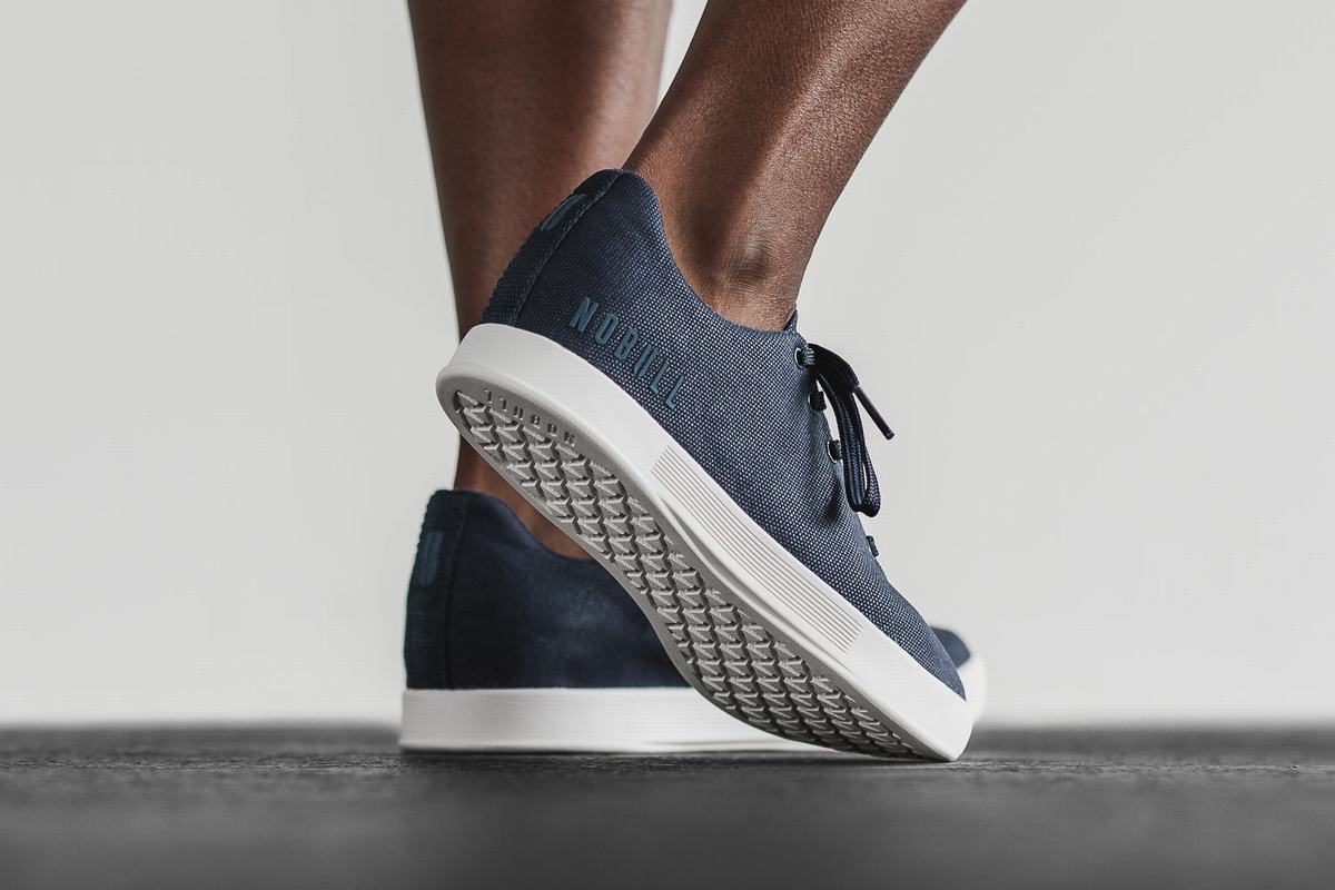 Nobull Canvas Trainer Skor Dam Marinblå Vita | AR1803765