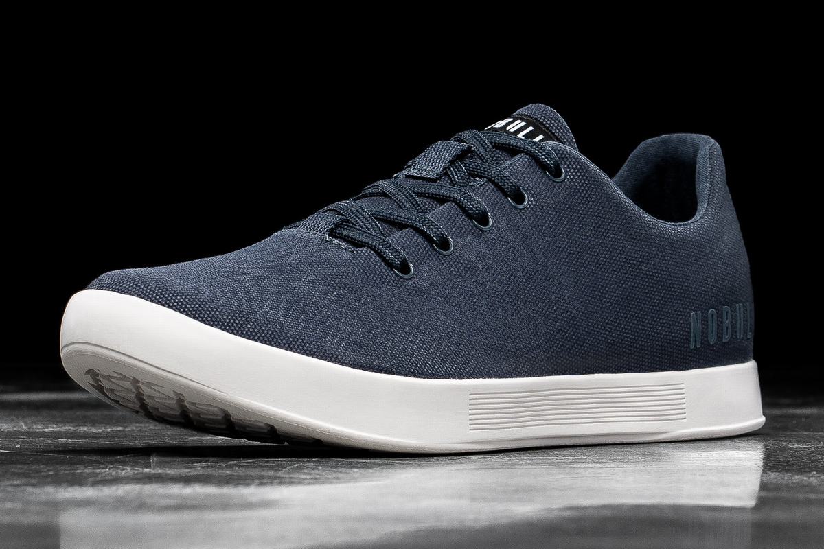 Nobull Canvas Trainer Skor Dam Marinblå Vita | AR1803765