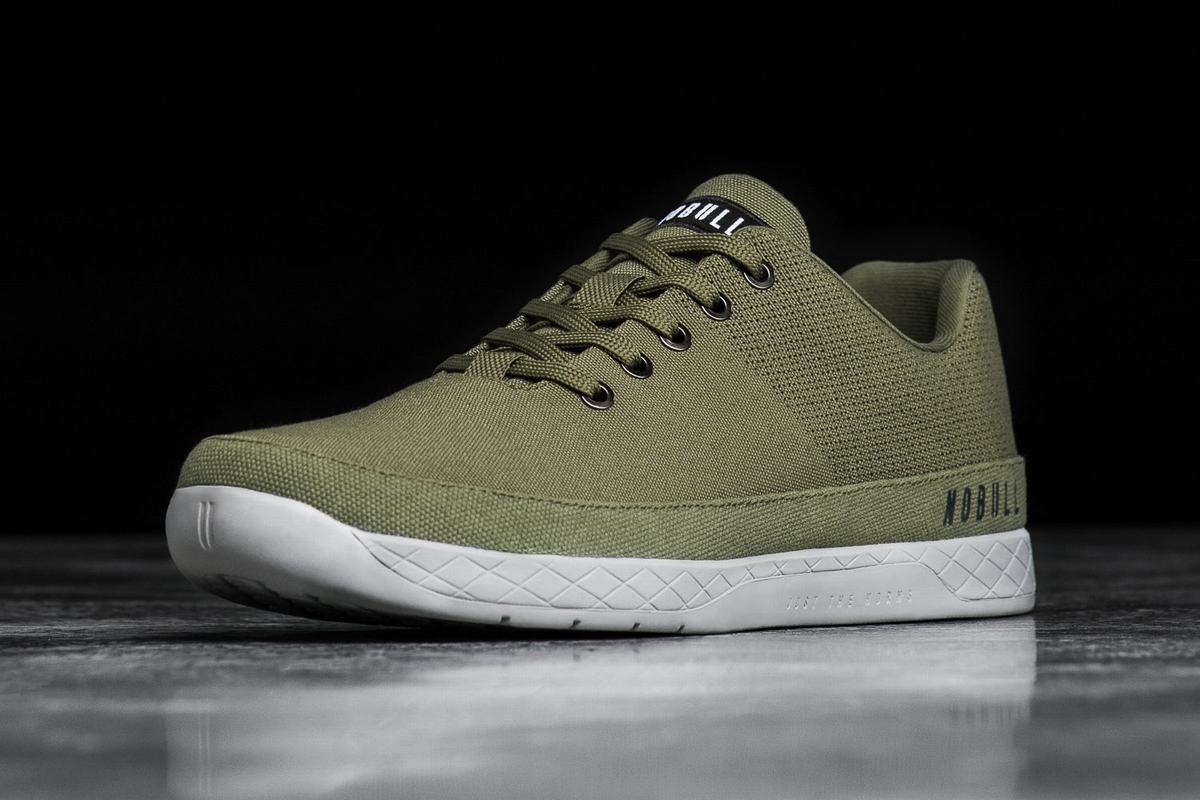 Nobull Canvas Trainer Skor Dam Olivgröna | TR0457231