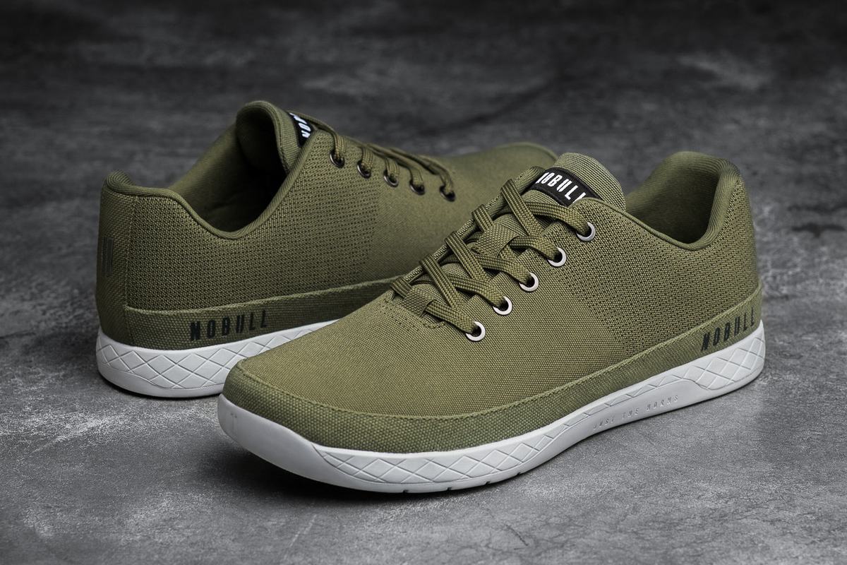 Nobull Canvas Trainer Skor Dam Olivgröna | TR0457231