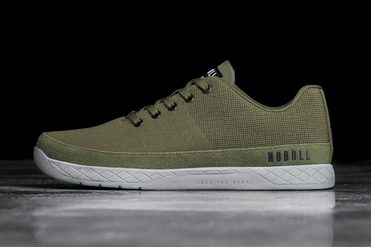 Nobull Canvas Trainer Skor Dam Olivgröna | TR0457231