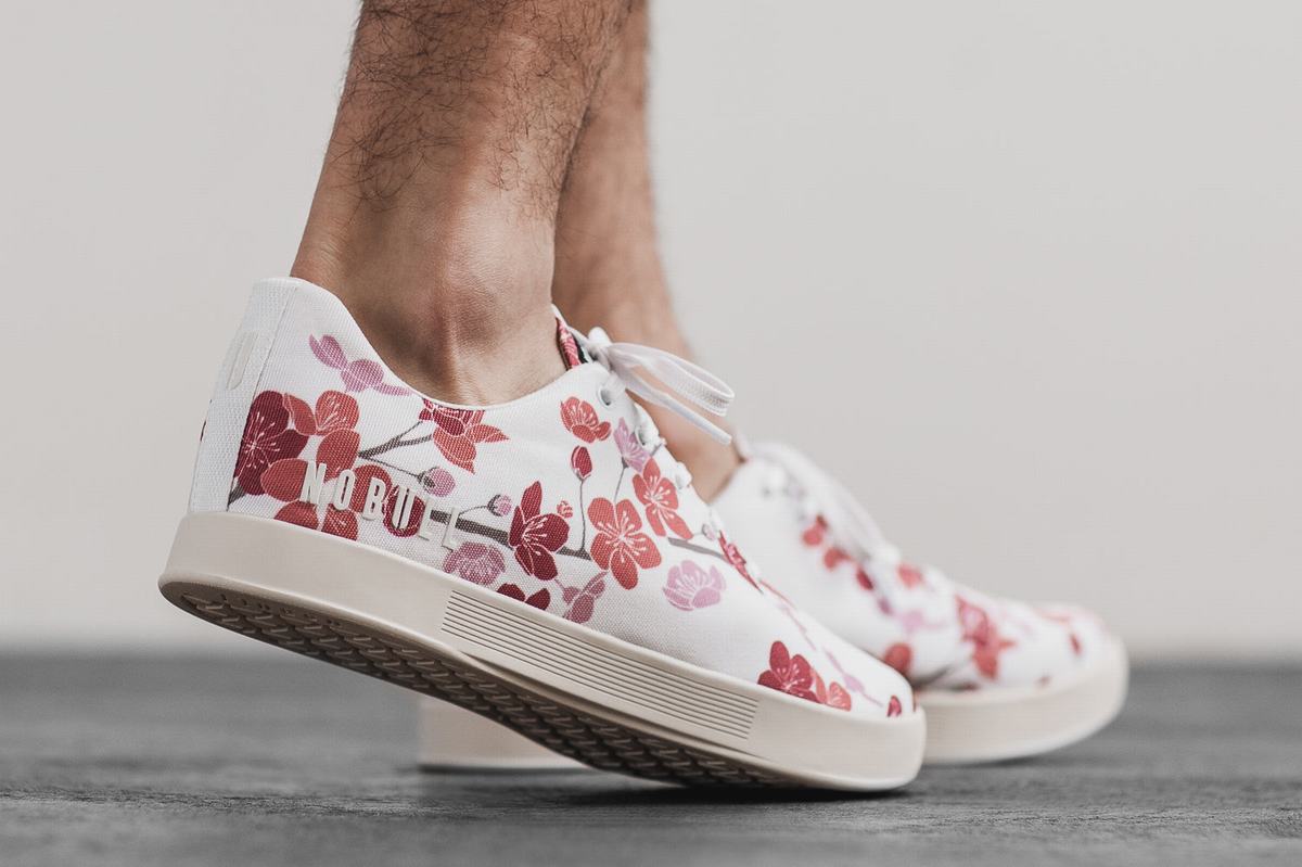 Nobull Canvas Trainer Skor Herr Vita Rosa | RO4582910