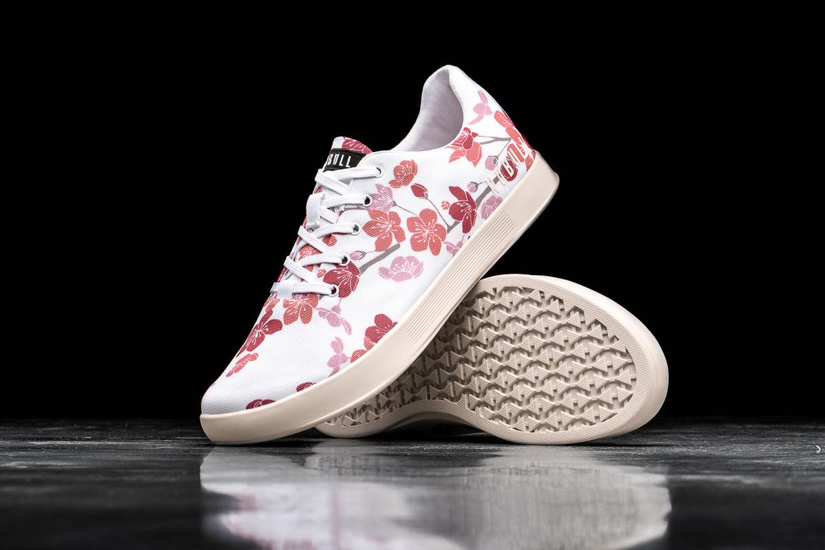 Nobull Canvas Trainer Skor Herr Vita Rosa | RO4582910