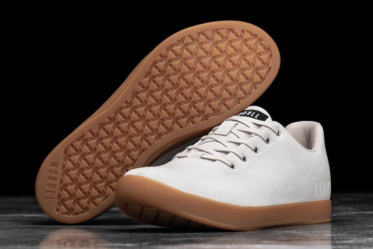 Nobull Canvas Trainer Skor Herr Vita | TO1679845