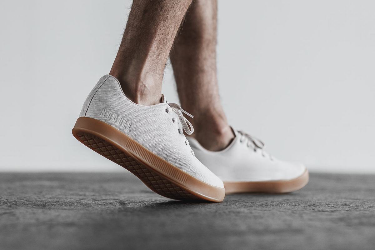 Nobull Canvas Trainer Skor Herr Vita | TO1679845