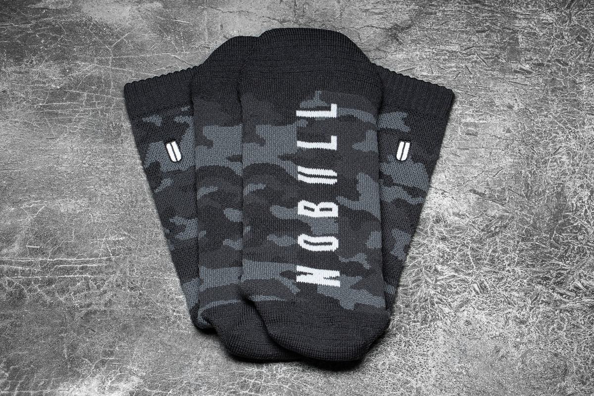 Nobull Crew Strumpor Dam Grå Camo | DB4219053