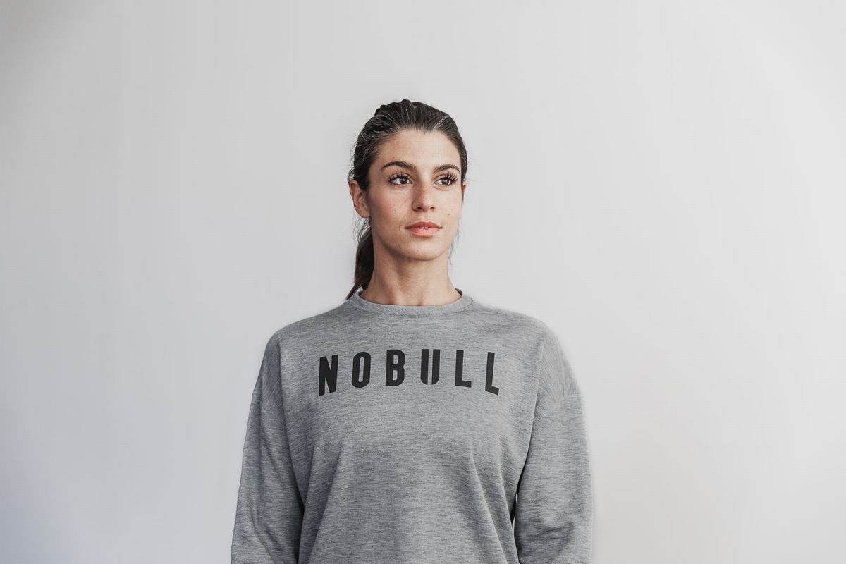 Nobull Crew Tröja Dam Grå | QJ0257689