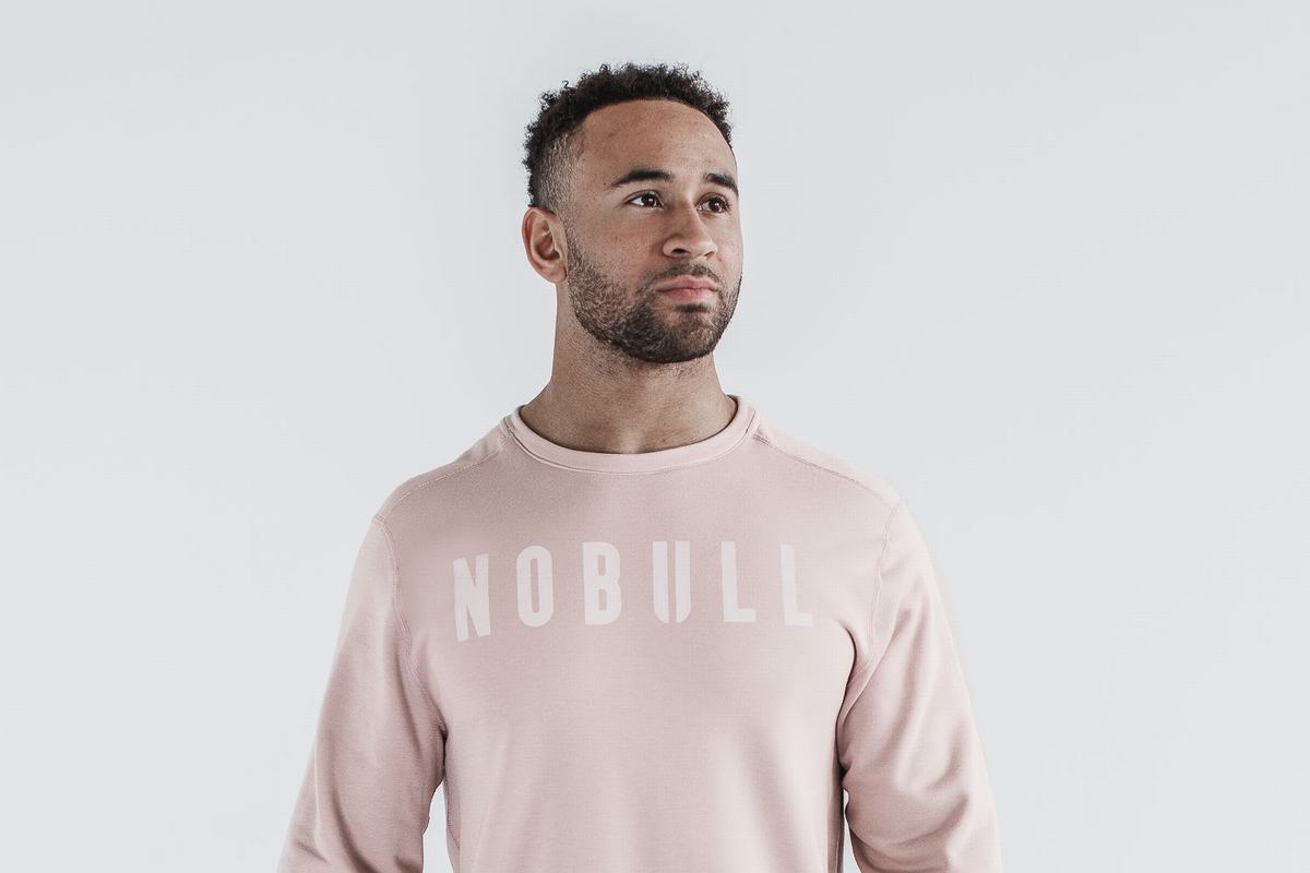 Nobull Crew Tröja Herr Rosa | EA0415728