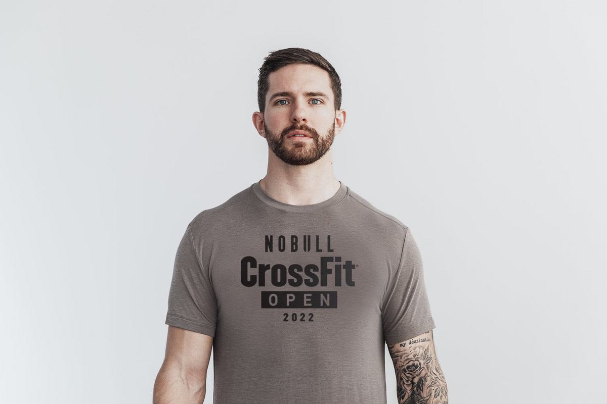 Nobull Crossfit Open® 2022 T-Shirt Herr Ljusbruna | BJ0175923