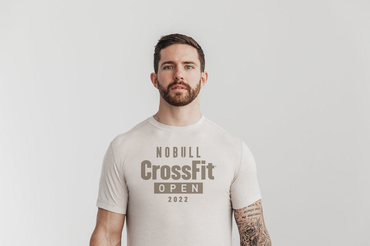 Nobull Crossfit Open® 2022 T-Shirt Herr Beige | LJ6854019