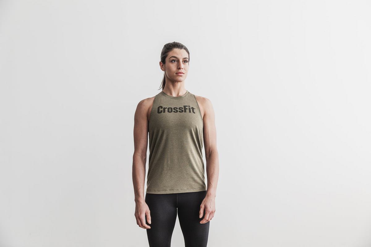 Nobull Crossfit® High-Neck Tank Linne Dam Gröna | DN6398204