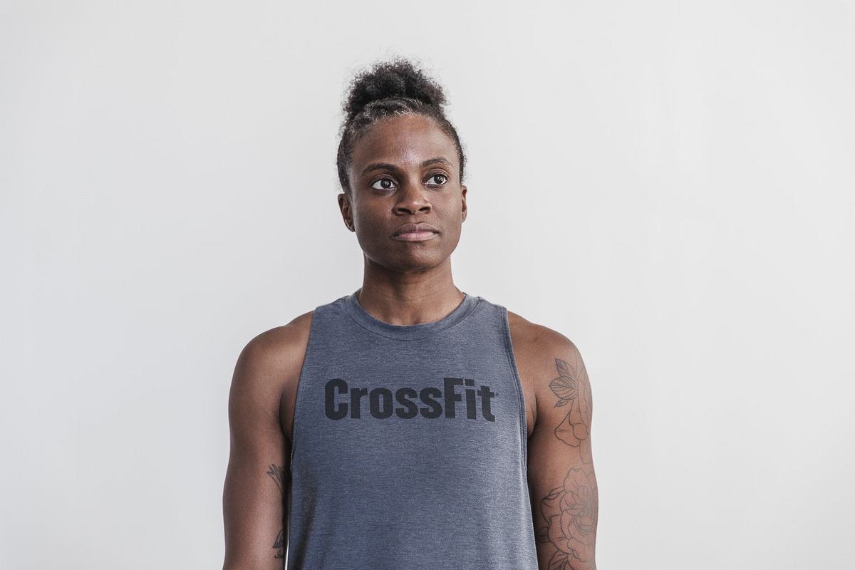 Nobull Crossfit® High-Neck Tank Linne Dam Mörkgrå | GJ8026731