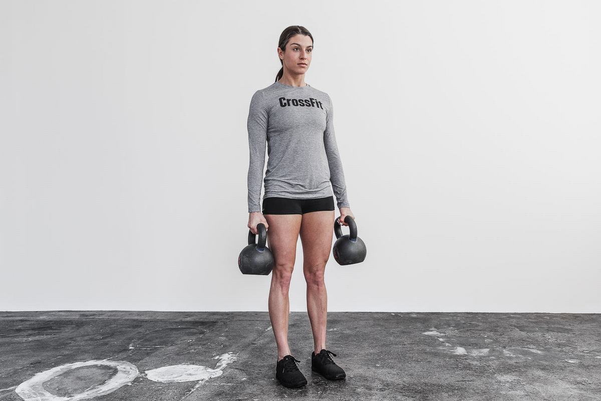 Nobull Crossfit® Långärmad T-Shirt Dam Grå | LJ2861395