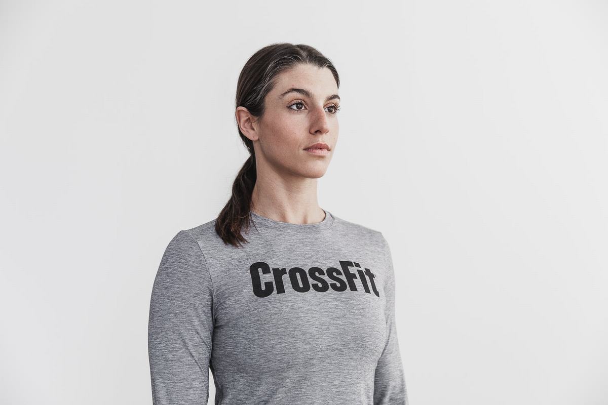 Nobull Crossfit® Långärmad T-Shirt Dam Grå | LJ2861395