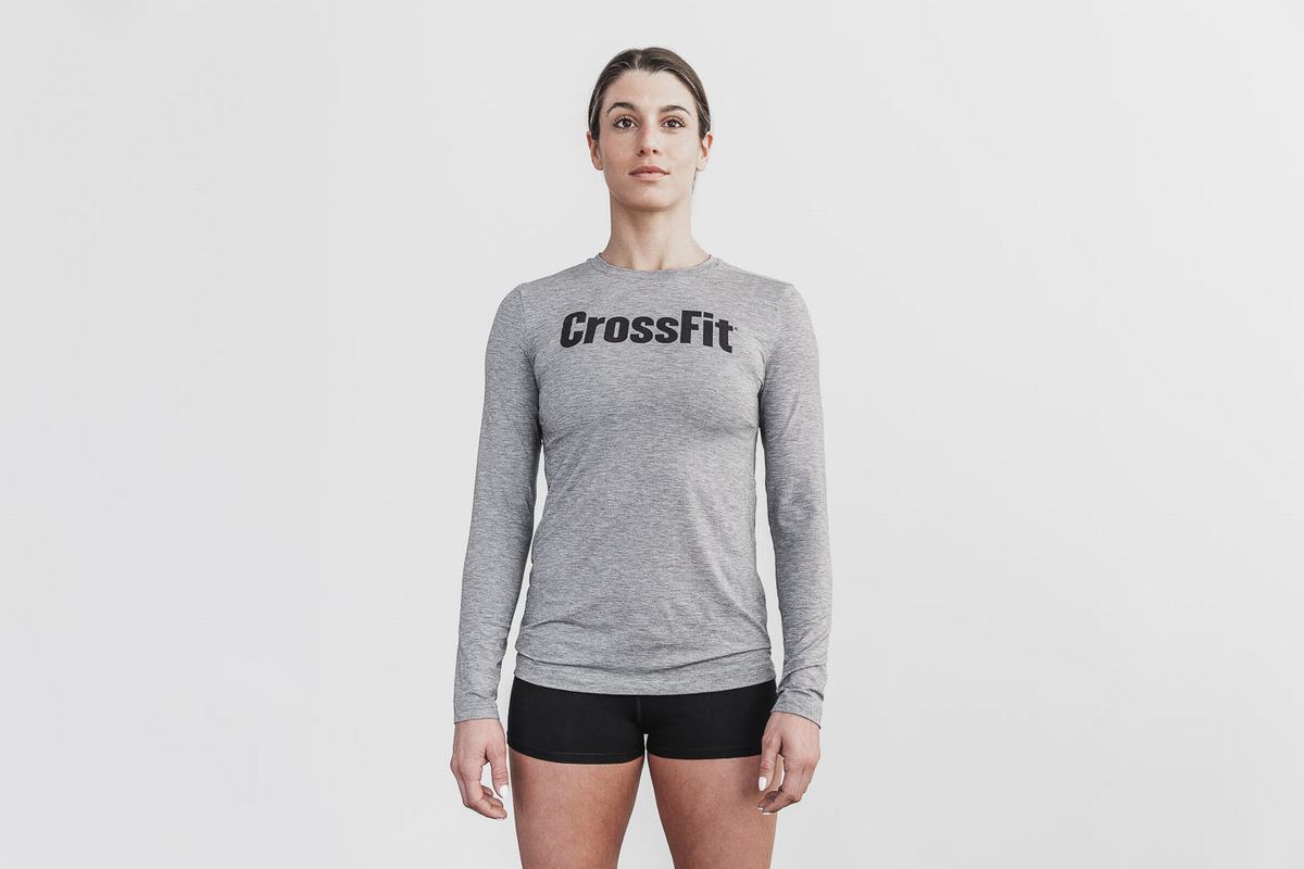 Nobull Crossfit® Långärmad T-Shirt Dam Grå | LJ2861395