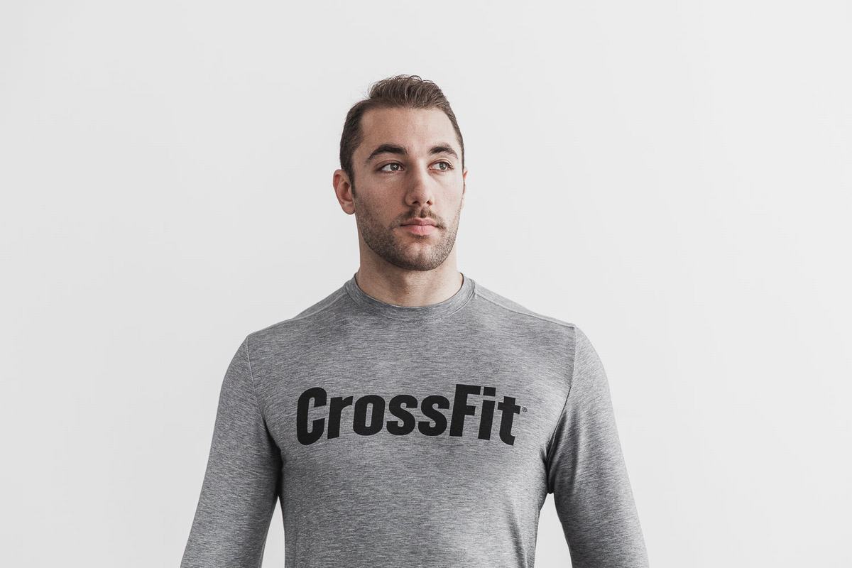 Nobull Crossfit® Långärmad T-Shirt Herr Grå | DJ2635714