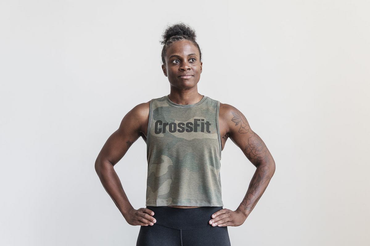 Nobull Crossfit® Muscle Tank Linne Dam Gröna Camo | LF9651487