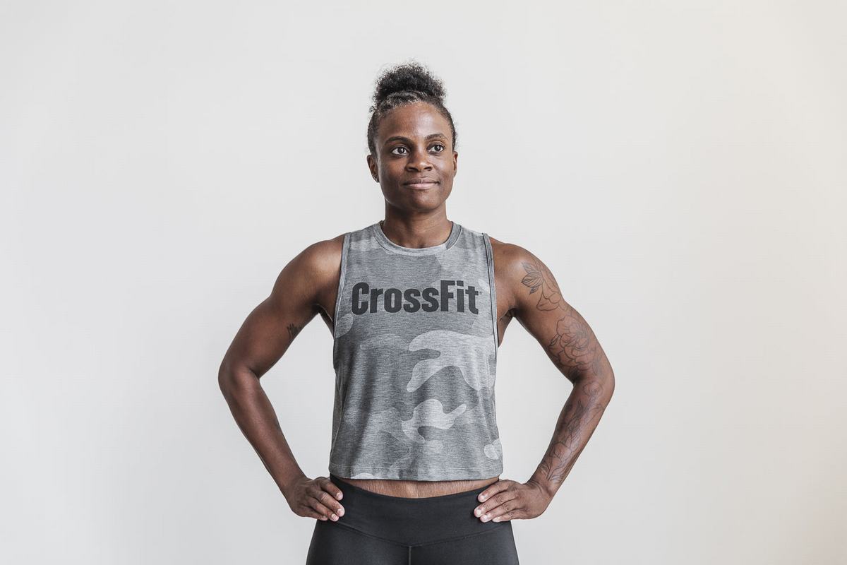 Nobull Crossfit® Muscle Tank Träningslinne Dam Grå Camo | QF4756192