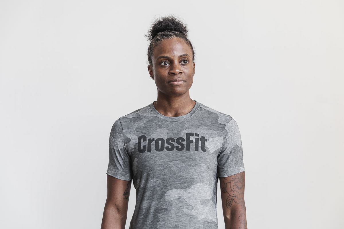 Nobull Crossfit® T-Shirt Dam Grå Camo | AN4173256