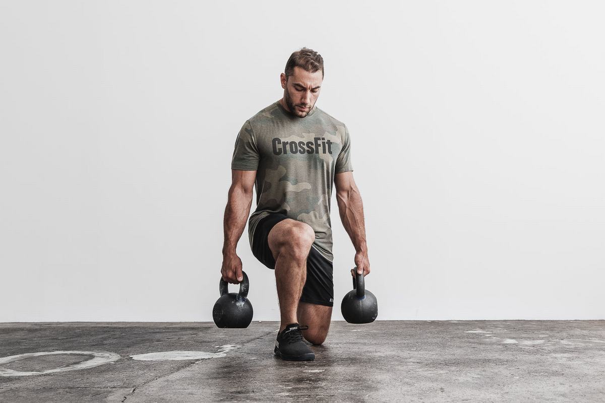 Nobull Crossfit® T-Shirt Herr Gröna Camo | SH1946327