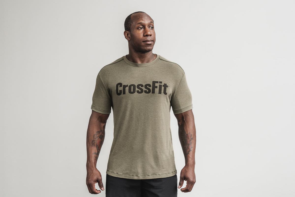 Nobull Crossfit® T-Shirt Herr Gröna | ZA0438627